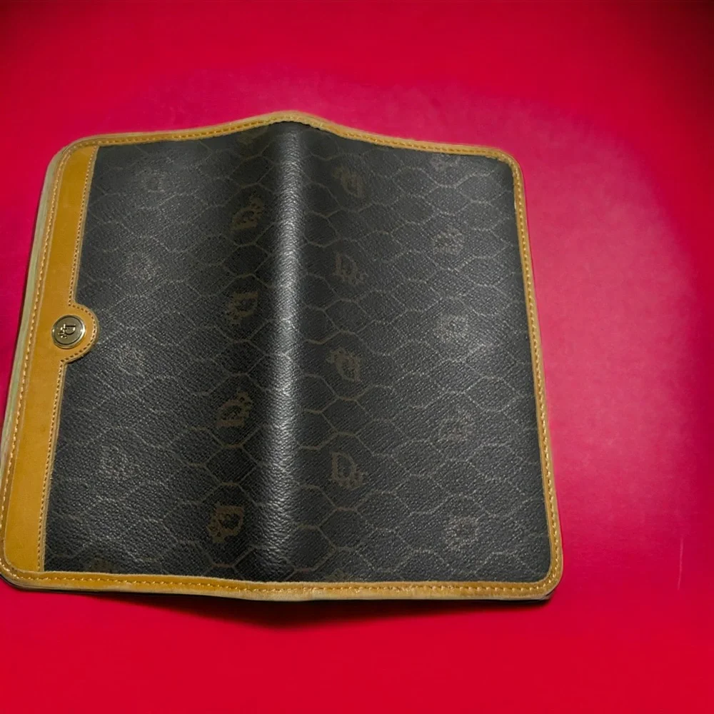 Dior Vintage Long Wallet -Honeycomb Trotter -  made in France